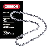 Oregon Chainsaw Chain 3/8" LP Pitch, .050" (1.3 mm) Gauge for 18" (45cm) Bar, 62 Drive Links – Low-kickback Replacement Saw Chain, Fits Husqvarna, Echo, Poulan, Homelite, Craftsman and more