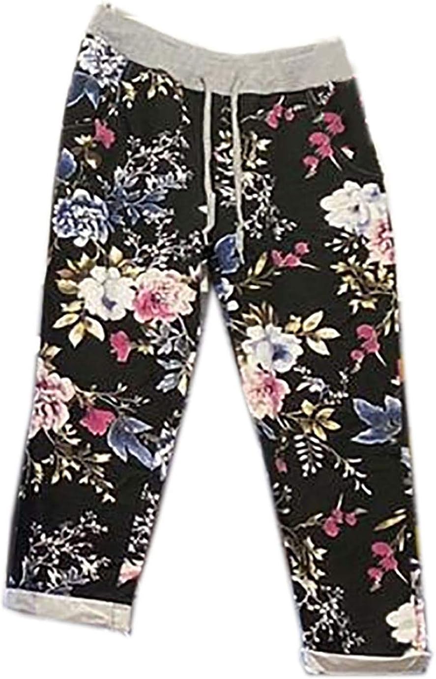 ladies floral summer trousers
