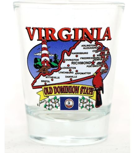 Bicchiere Shot Da Collezione Williamsburg Virginia | Raro Souvenir Americano | Vetro 5,7 Cm - 3