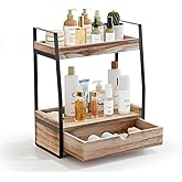 Boulphia 2-Tier Bathroom Organizer Countertop, Bathroom Sink Organizer Countertop, Vanity, Counter Shelf, Brown