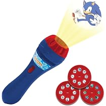 Lexibook - Sega Sonic The Hedgehog, Story Projector and Flashlight