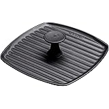 Le Creuset Enameled Cast Iron Panini Press, 9", Licorice
