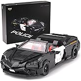 Nifeliz Police Car Building Set, 1:14 Scale Collectible Building Toy for Adults, Home or Office Décor, Ideal for Sports Car E