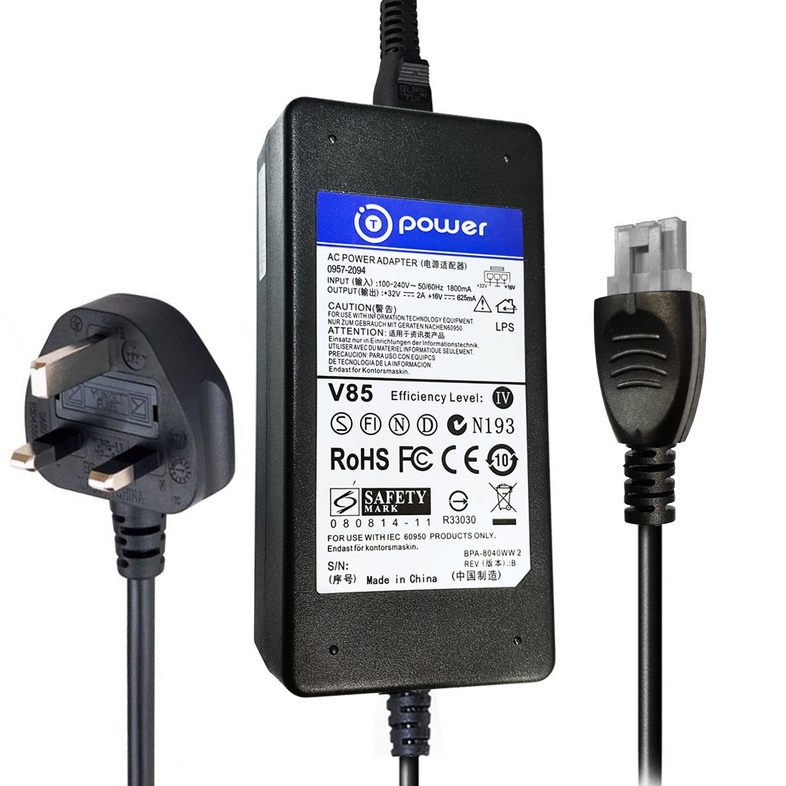 T POWER 32v Replacement AC Adapter For HP DeskJet F2187 Amazon.co.uk