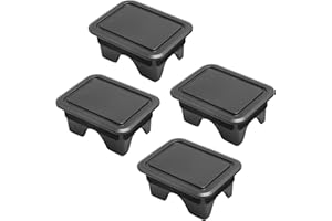 Saihisday 4PCS Truck Bed Rail Cap, Truck Bed Hole Plug, Truck Stake Pocket Covers Replacement for Dodge Ram 1500 2500 2019 20