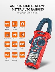 AstroAI Digital Clamp Meter Multimeter 2000 Counts