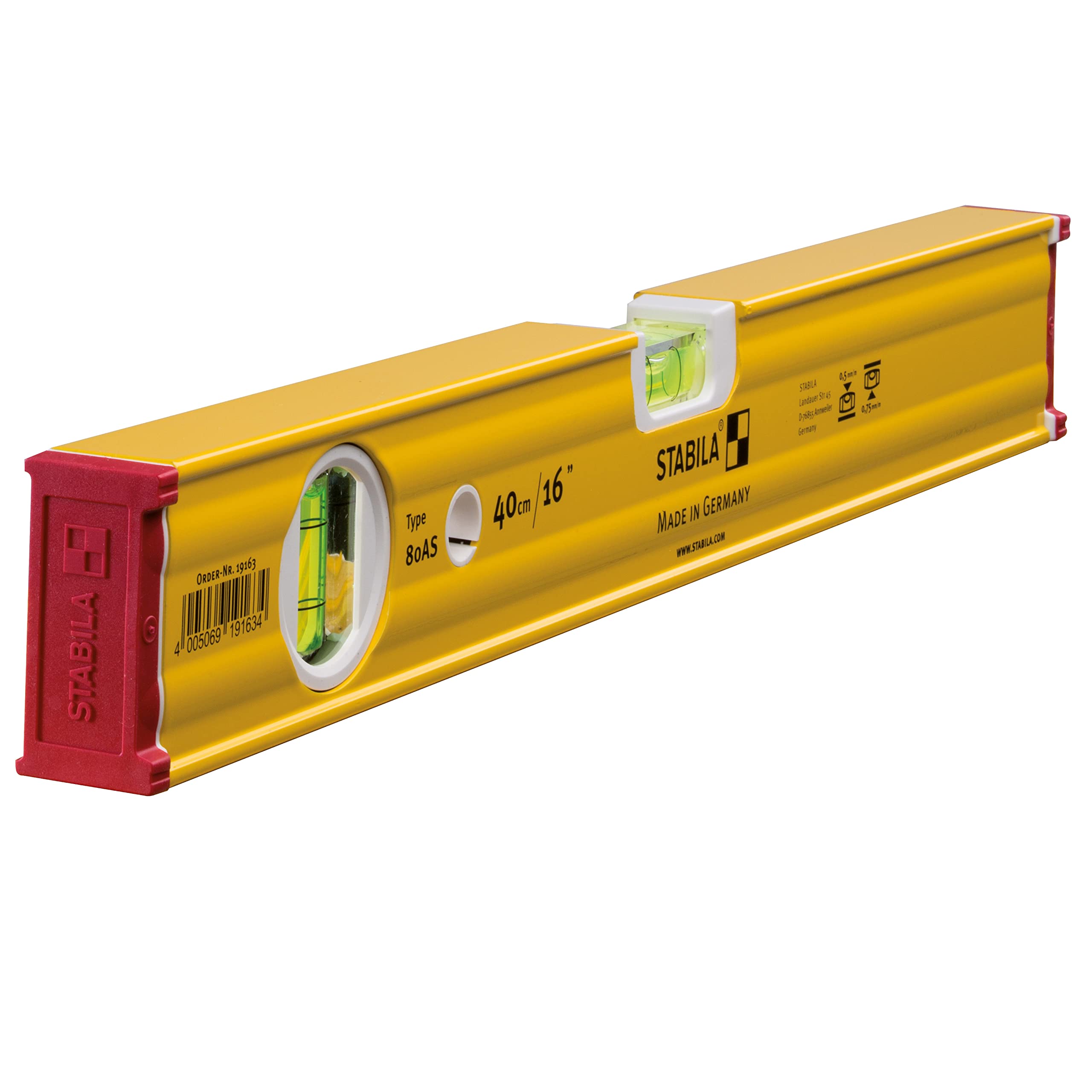 80 AS Spirit Level 2 Vial 19163 40cm