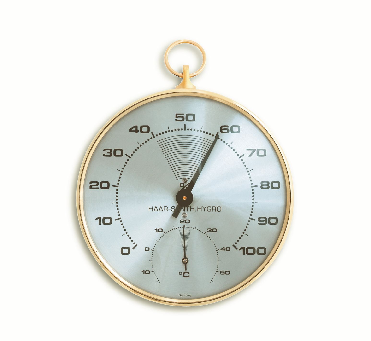 Blooming Weather 45.200699999999998 Analogue Thermo-Hygrometer - Brass
