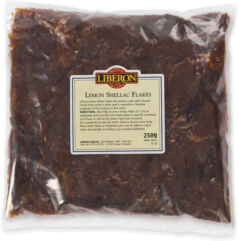 Liberon Lemon Shellac Flakes, 500g