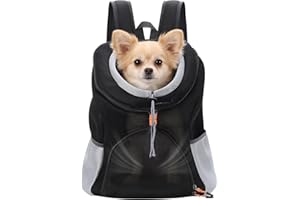 Pet Dog Carrier Backpack, Dog Front Backpack, Pet Carrier Backpack, Front Carrier Backpack, Ventilated Mesh Dog Travel Back P
