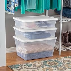 Sterilite 10-Pack 28 Quart Storage Box, Stackable