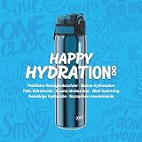 Ion8 Lightweight Stainless Steel Water Bottle 600ml 20oz Metallic Blue view 8
