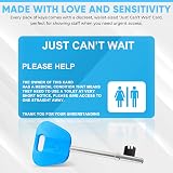 Rubigo 3 Pack Disabled Toilet Key UK with Just Cant Wait Card Blue view 4