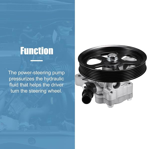 UXCELL POWER STEERING PUMP ASSEMBLY FOR HONDA ACCORD 3.5L V6 2008-2012 FOR HONDA PILOT 3.5L V6 2009-2011 POWER ASSIST PUMP REPLACE NO.56110-RGL-A04/56110R70A11