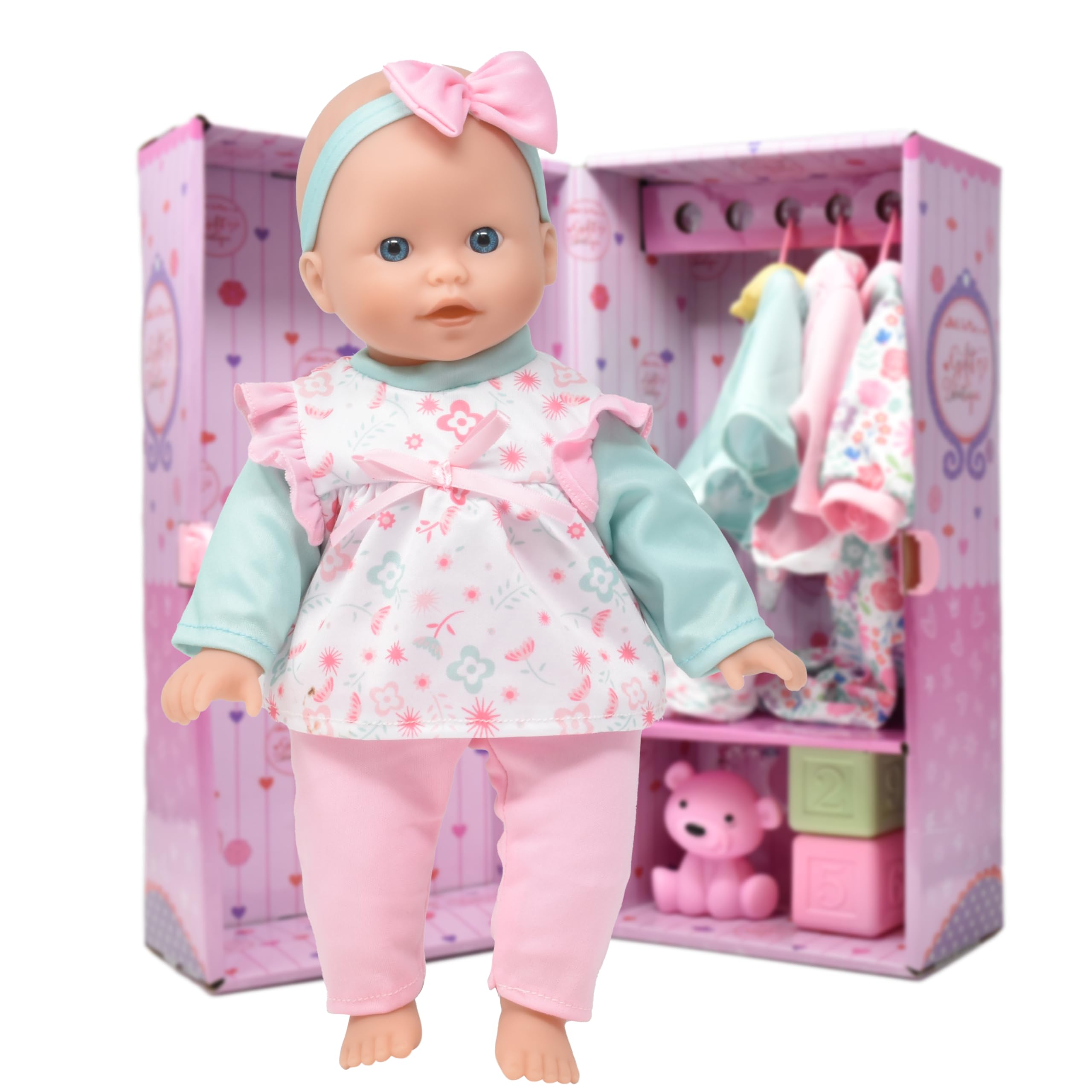 Dolls To Play Soft Body Baby Doll, 14 Inch Doll with Clothes Set and Accessories