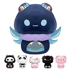 Mewaii 8” Mushroom Plush, Blue Dragonfly Plush