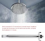 Garosa 10 Inch Stainless Steel Shower Arm Extension Wall Mounted Bathroom view 4