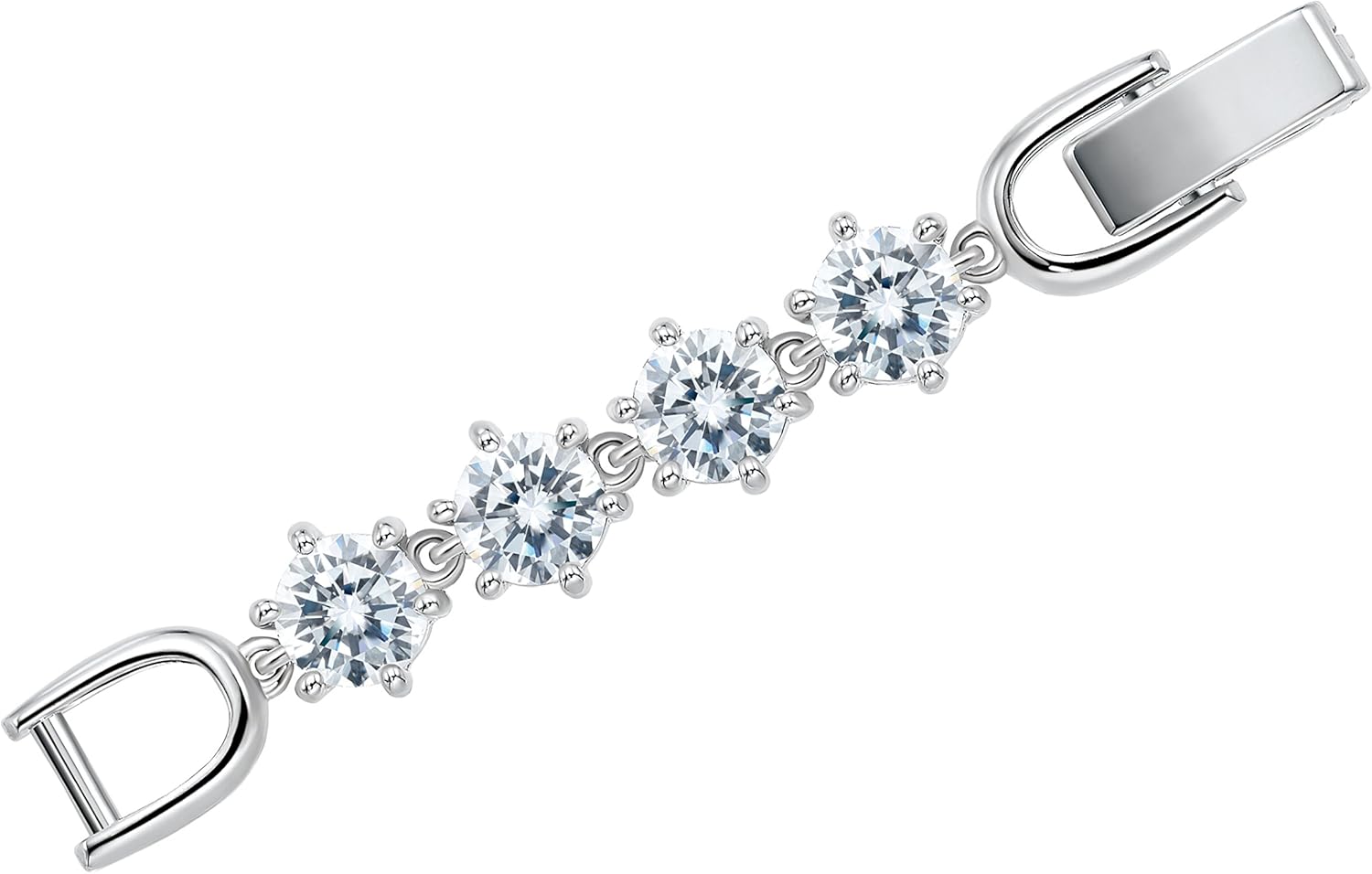 MIYUMIRO Women's Necklace Extender Fold Over Clasp 2" Jewelry