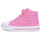 EUXTERPA Kids High Top Shoes Toddler Canvas Sneakers Boys Girls Casual Walking Sports Shoe