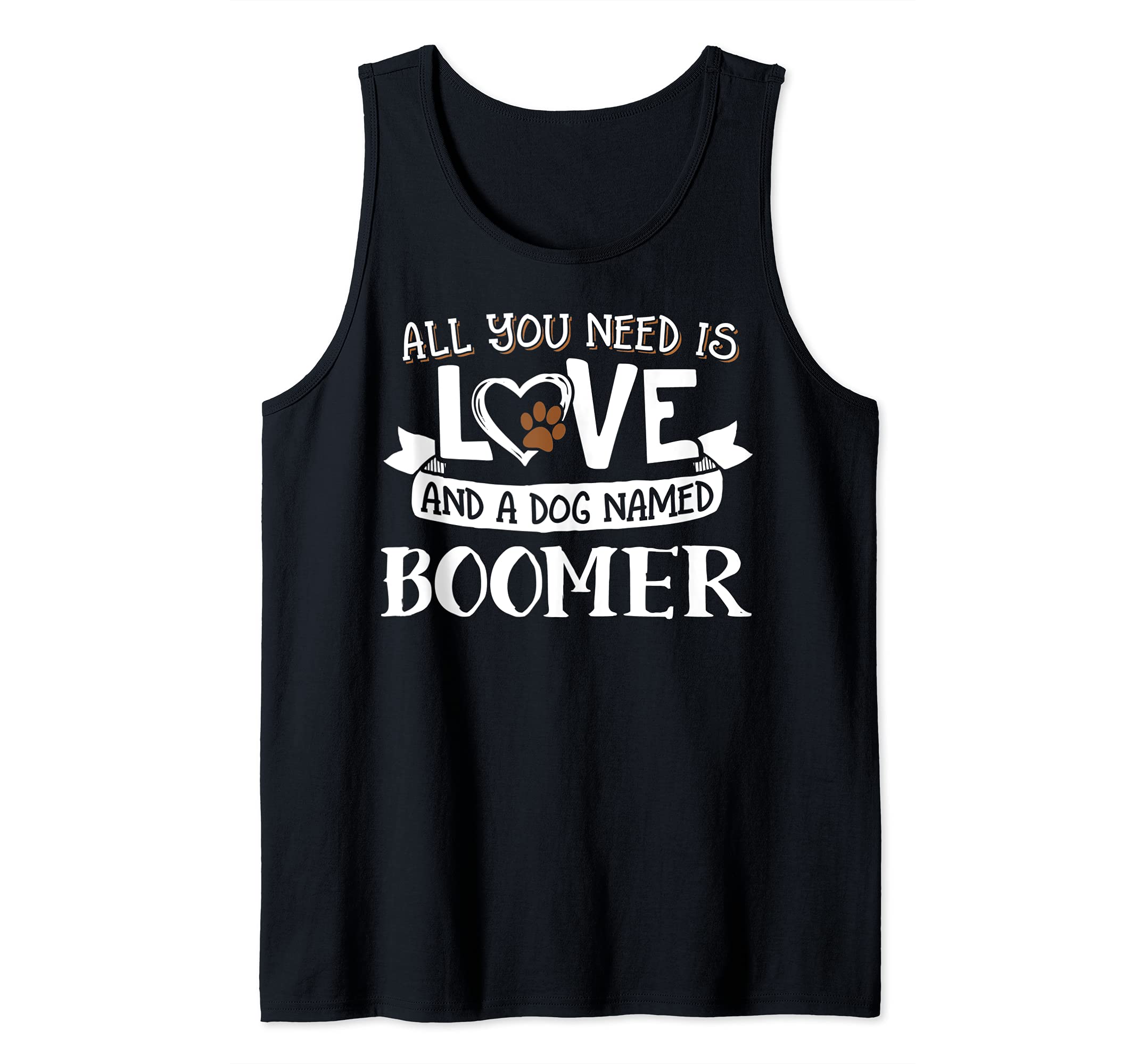 Dog Name Boomer Design - All You Need is Love! Tank Top
