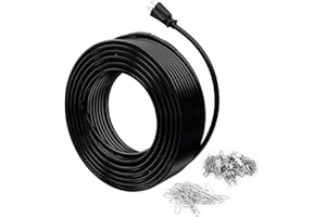 HEATIT 8HTR1 Roof & Gutter Snow De-Icing Kit, Industrial Grade Self-Regulating Heat Cable,Pipe Heat Cable for Water Pipe Free