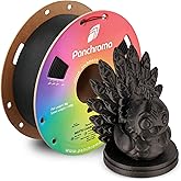 Polymaker Panchroma Matte PLA Filament, Charcoal Black 1.75mm 1kg 3D Printing Filament, Formerly Polyterra Matte, Fits Most FDM 3D Printers, 1kg Spool (2.2lbs)