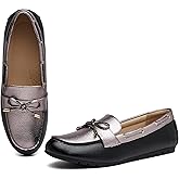 XRKJ Loafers for Women Comfortable Slip On Flats with Memory Foam Insole for Daily Wearing