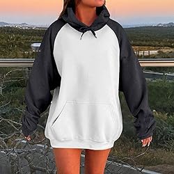 Oversized Color Block Print Sweatshirt - Trendy