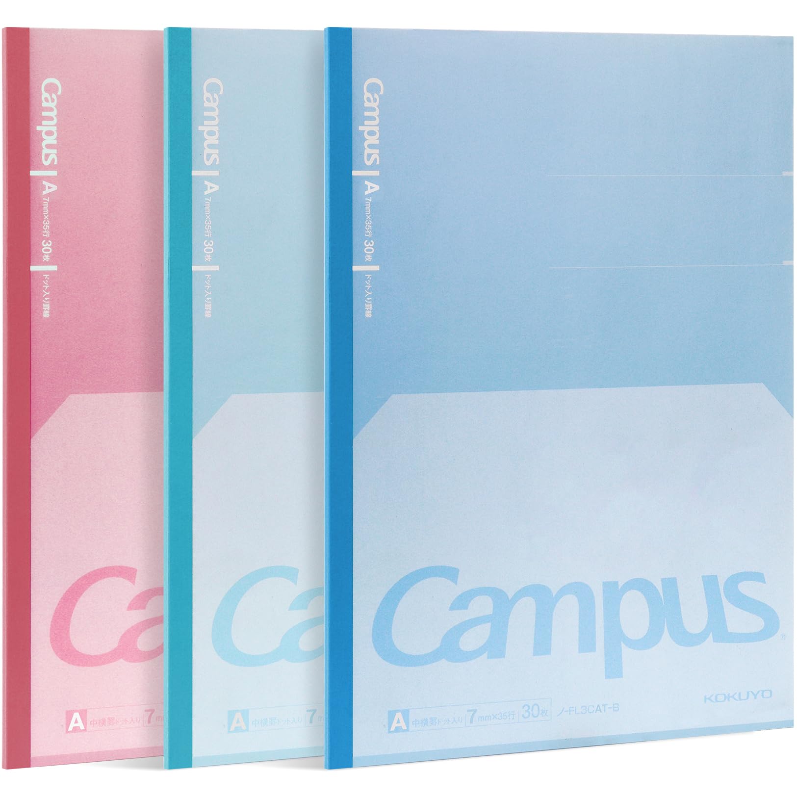 KOKUYO Campus Composition Kimochii Notebook, 3 Pack