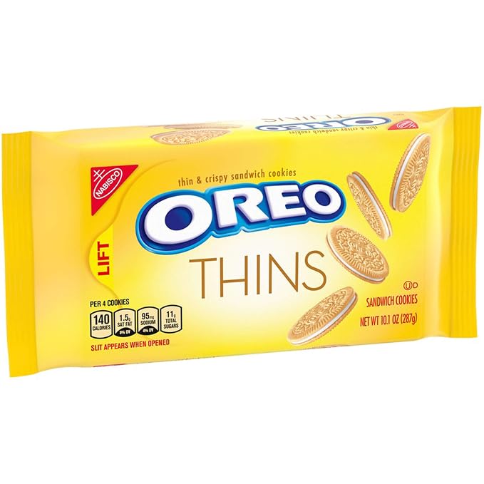 Nabisco oreo thins cookies Golden oreo 1x10.1oz (044000042585)