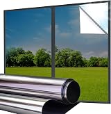 Lifetree Reflective One Way Window Film Privacy 44.5x200cm Black