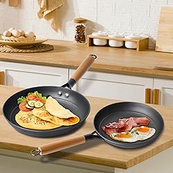 Letschef Non Stick Frying Pans 10inch Cast Iron