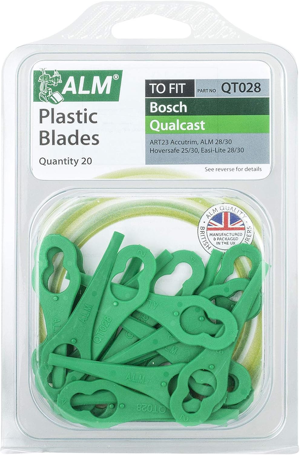 Plastic Blades: Bosch Qualcast Art 23 Accutrim & Art 23 Easytrim Accu Grass Trimmers, Qualcast Hoversafe, Mow N Trim