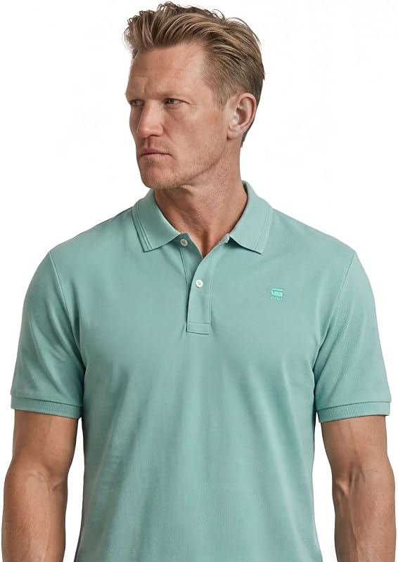 Men's Dunda Overdyed Slim Polo, Size: M, Color Blue