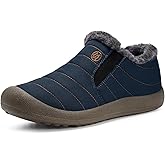 Womens Mens Snow Boots Winter Shoes Slip On Ankle Booties Anti-Slip Water Resistant Fully Fur Lined Outdoor Sneakers