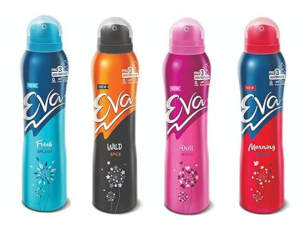 Eva Deo Spray Fresh, Wild, Doll, Blush Combo 125ml each