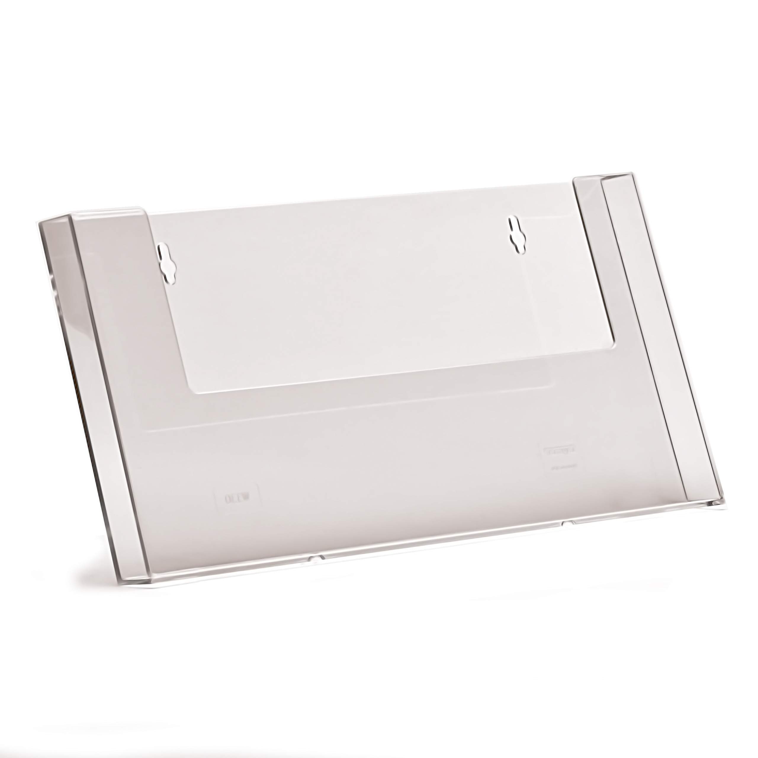 Taymar Brochure Holder in DIN A4 Landscape Format for Wall Mounting/Wall Brochure Holder