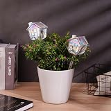 NiHome Hand-Blown Glass Plant Self Watering Globes 2-Pack 9oz Capacity Igloo view 4