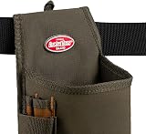Bucket Boss 54160 Fastener Tool Pouch with Flap, Brown/Green view 9