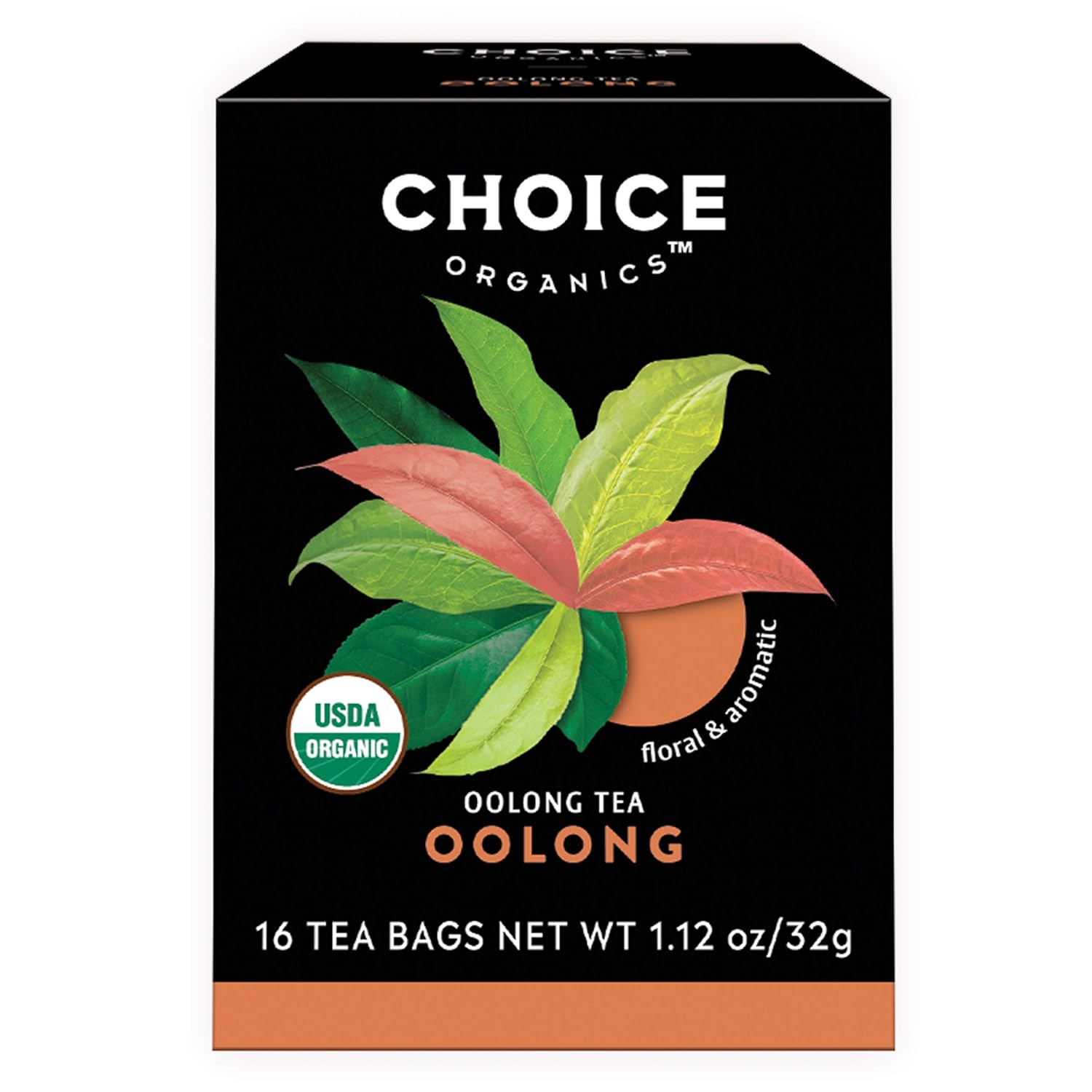Choice Organics – Organic Oolong Tea (6 Pack) – Organic Oolong Tea – 96 Tea Bags