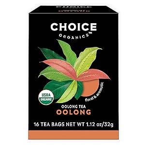 Choice Organics – Organic Oolong Tea (6 Pack) – Organic Oolong Tea – 96 Tea Bags