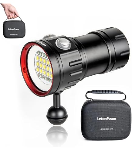 Andoer Unterwasser LED Videolicht 2700K-9000K – Wasserdicht Bis 40m Für Action-Cam & Unterwasserfotografie