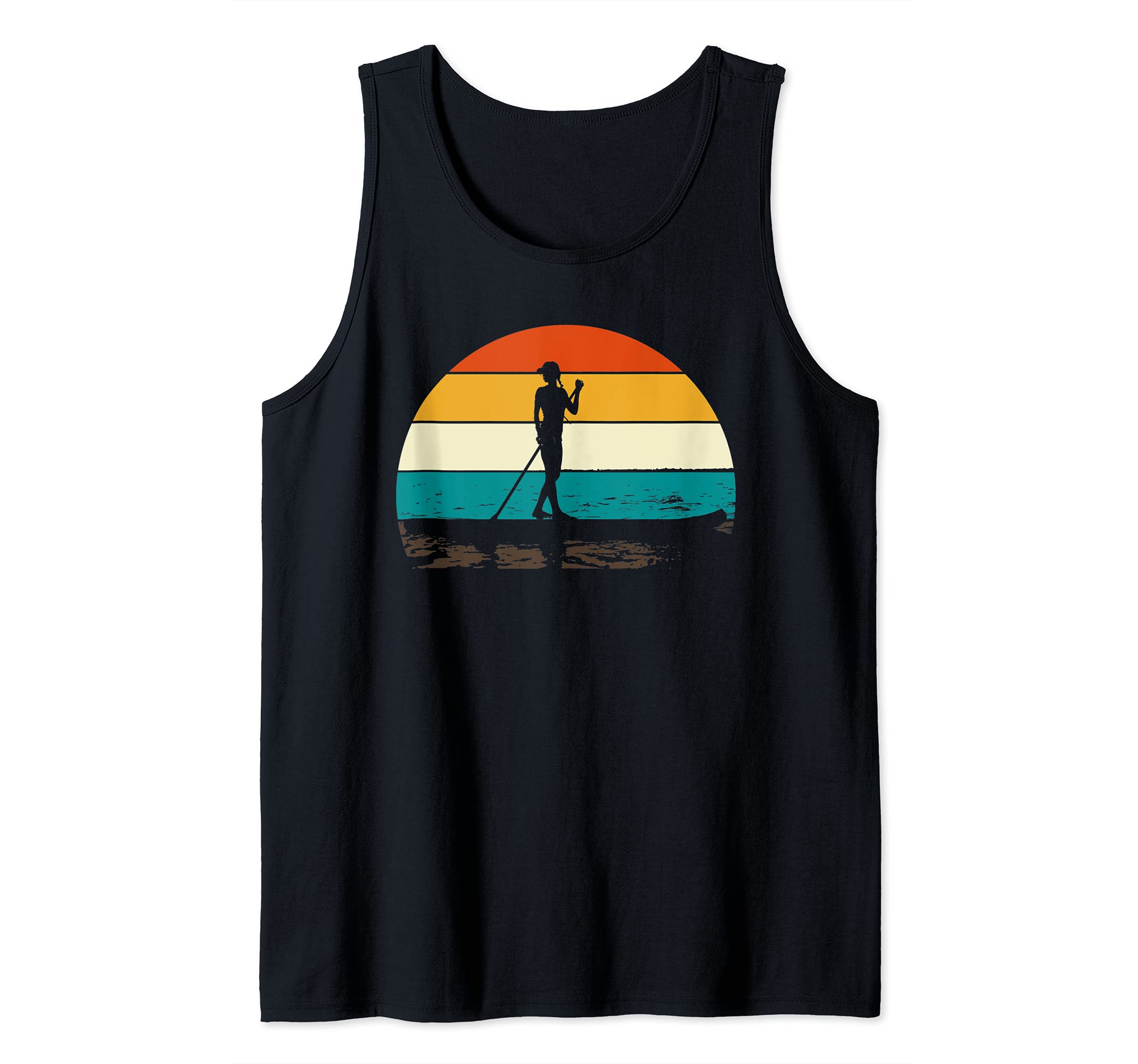 Retro Stand Up Paddling Paddleboarder SUP Stand Up Paddling Tank Top