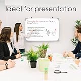 Nyxi Whiteboard 90x60 cm Dry-Wipe Magnetic Aluminium Frame with Zinc Rear Sheet view 7