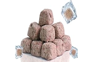 Bubble Magus All Natural Brine Shrimp Cubes Freeze Dried Brine Shrimp Cubes Aquatic Foods Freeze Dried Tropical Fish Foods for All Tropical Fish Land Aquatic Turtles (5OZ, Brine Shrimp Bread Bun)