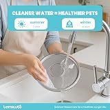 tomxcute Cat Water Fountain 3.2L Stainless Steel with Filter Upgraded Pump view 7