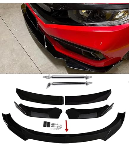 Compatible With 2016-2021 H0NDA Civic Sedan Gloss Black Highkick Duckbill Trunk Wing Spoiler