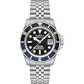 DUXOT Atlantica Men's Automatic Dive Watch &ndash; Japanese Movement, 42mm Stainless Steel Case, Water Resistant 200m, Stainless Steel Bracelet, DX-2057