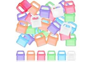 30Pcs USB C Dust Plug Cover Colorful Type C Charging Port Charms Plastic Cover Protector with Hanging Hole Compatible with Al