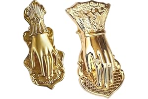 YWNYT 2PCS Vintage Lady's Hand Shape Book Clip Paper Storage Clip Journal Clips to Hold Journal Open While Writing Scrapbook Kit Document Clip